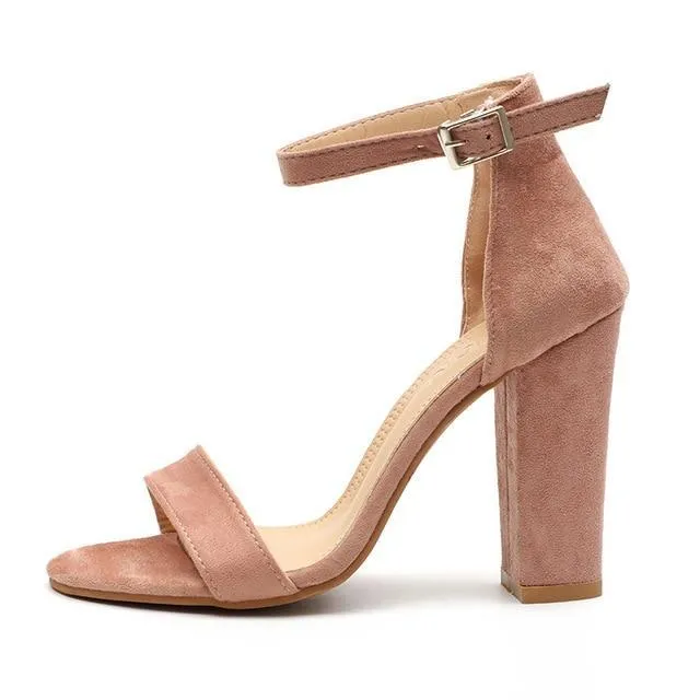 Women Sandals Ankle Strap Shoes Woman High Heels Sandals