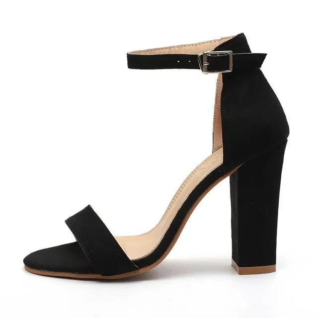 Women Sandals Ankle Strap Shoes Woman High Heels Sandals