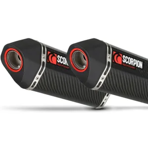 Z1000 / Z1000 SX 10-13 Serket Slip-on Pair Carbon (RKA87CEO)